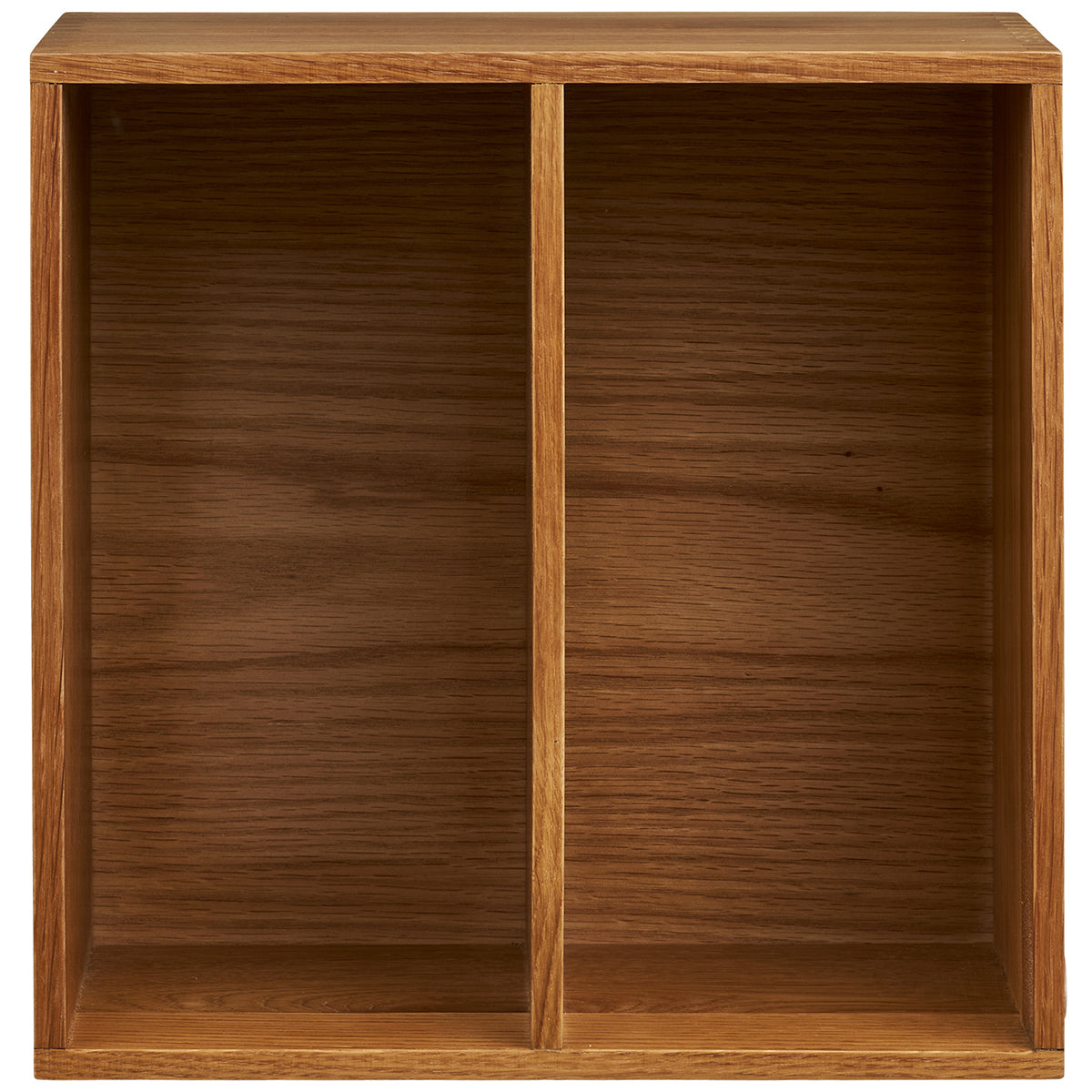 Townsville Oak Wood Wall Shelf with Vertical Rooms