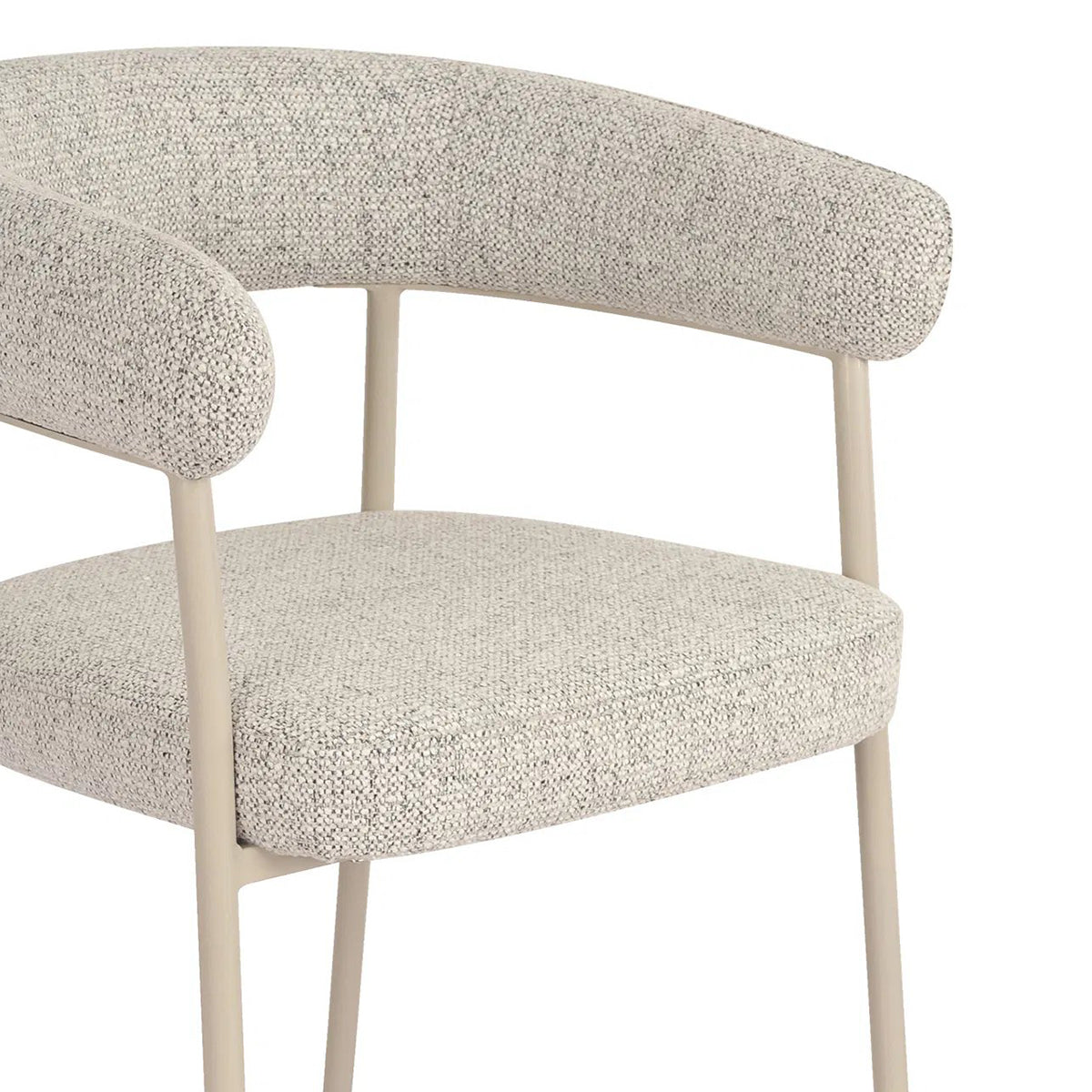 Trivio Sand Boucle Dining Chair (2/Set)