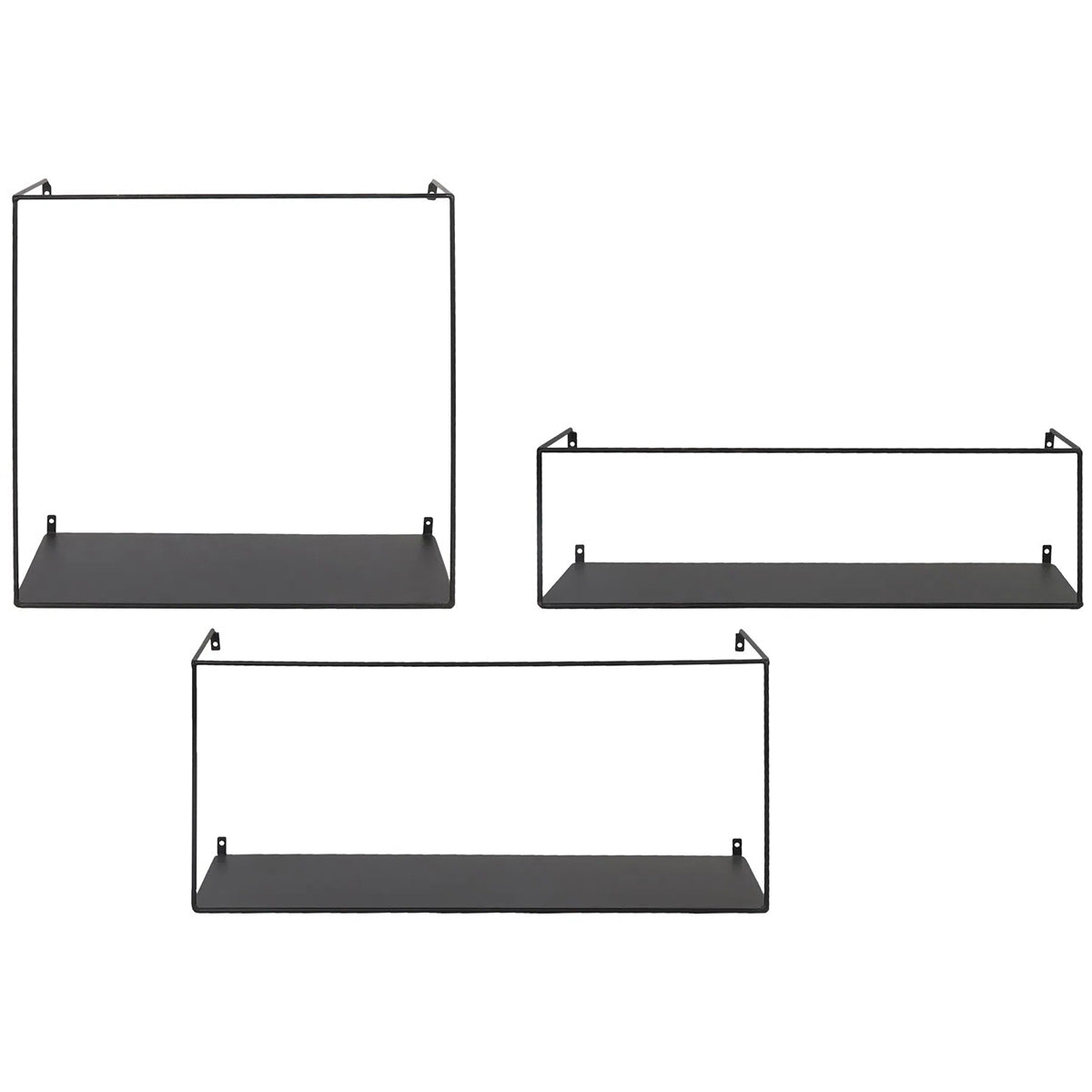 Ulmo Black Wall Shelf