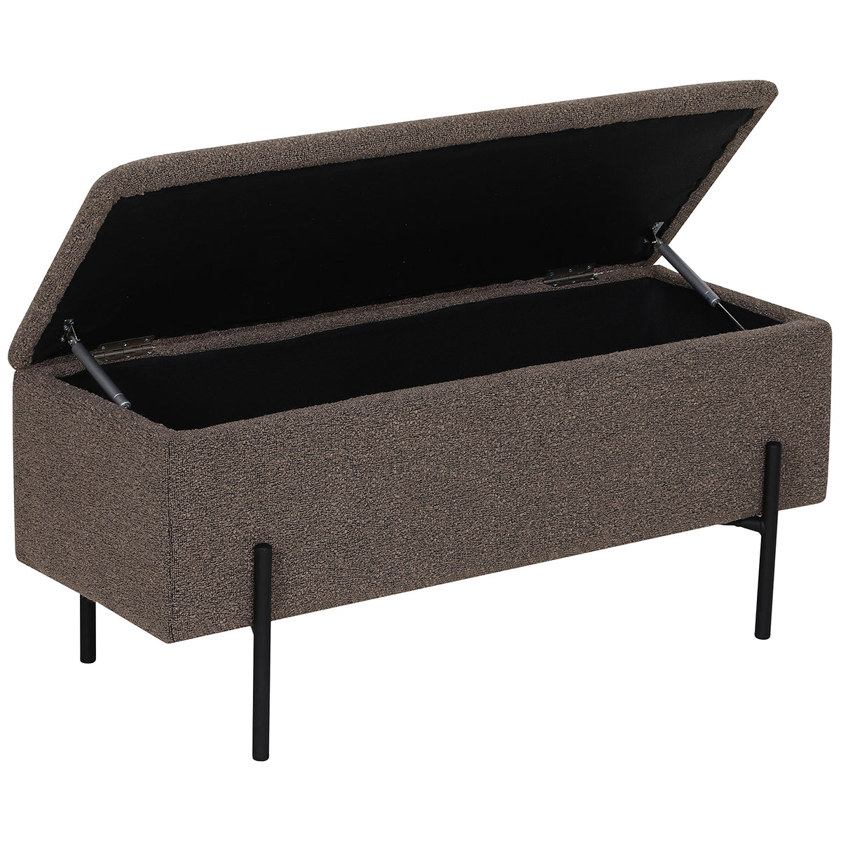 Watford Boucle Bench with Storage