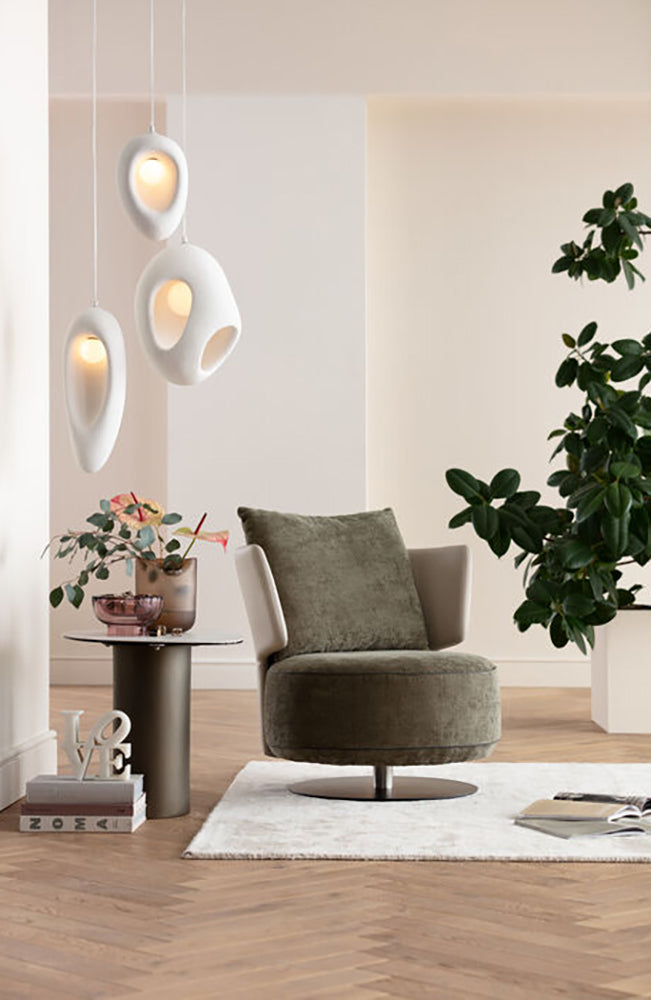 Josh Velvet Swivel Armchair