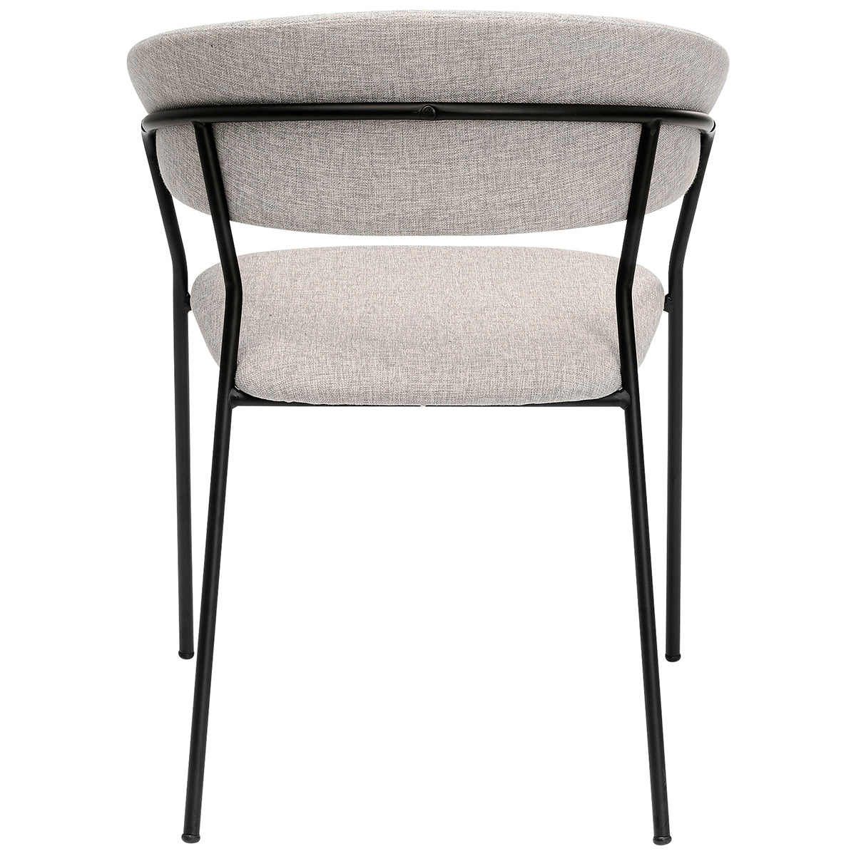 Belle Light Grey Chair with Armrest