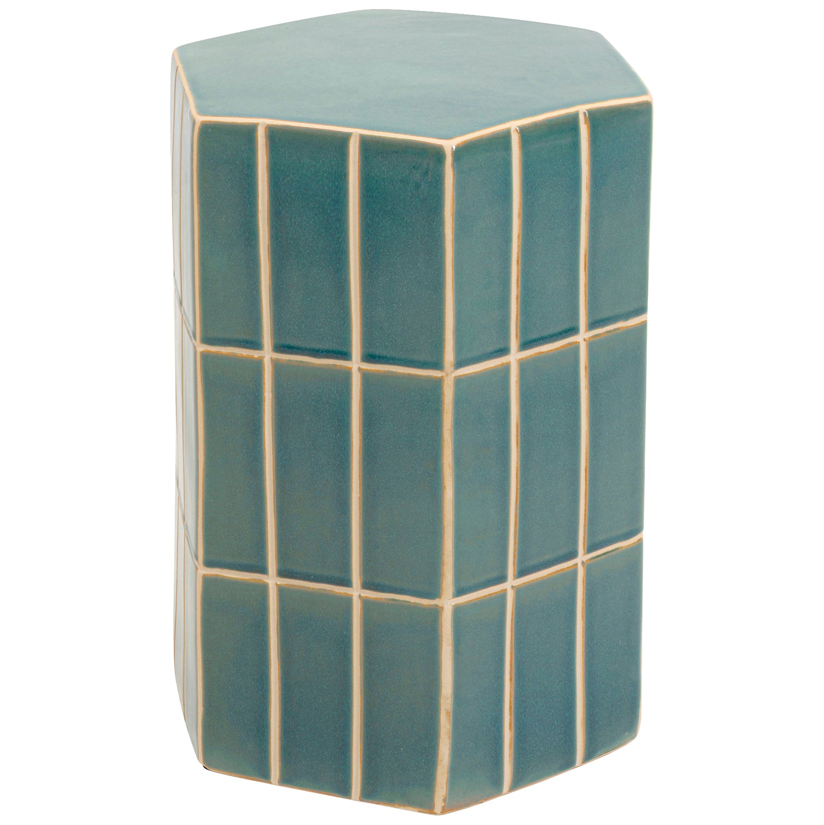 Bliss Tile Blue Side Table
