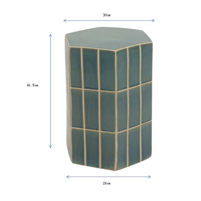 Bliss Tile Blue Side Table