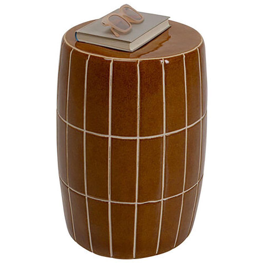 Bliss Tile Brown Side Table