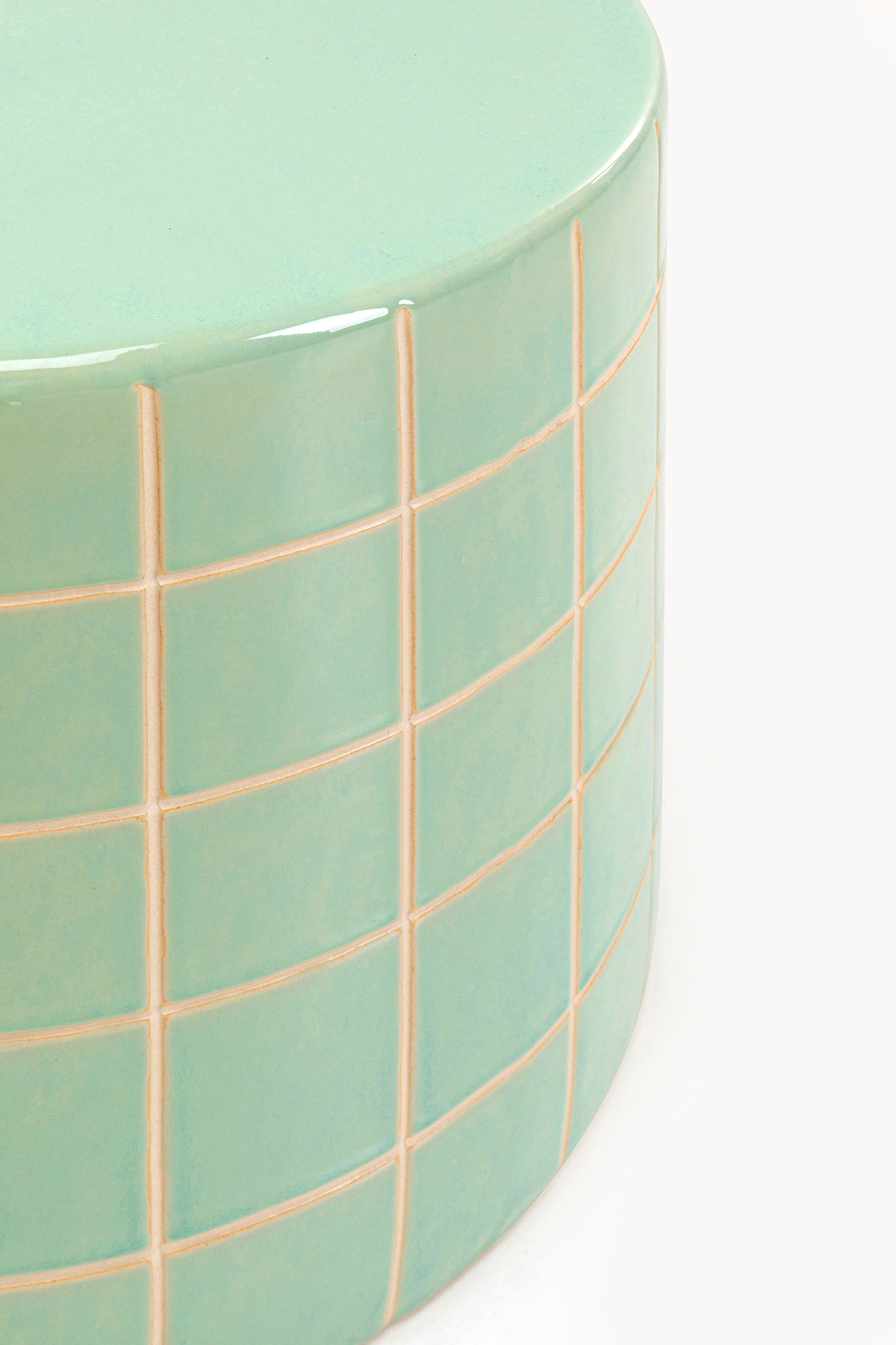 Bliss Tile Green Side Table