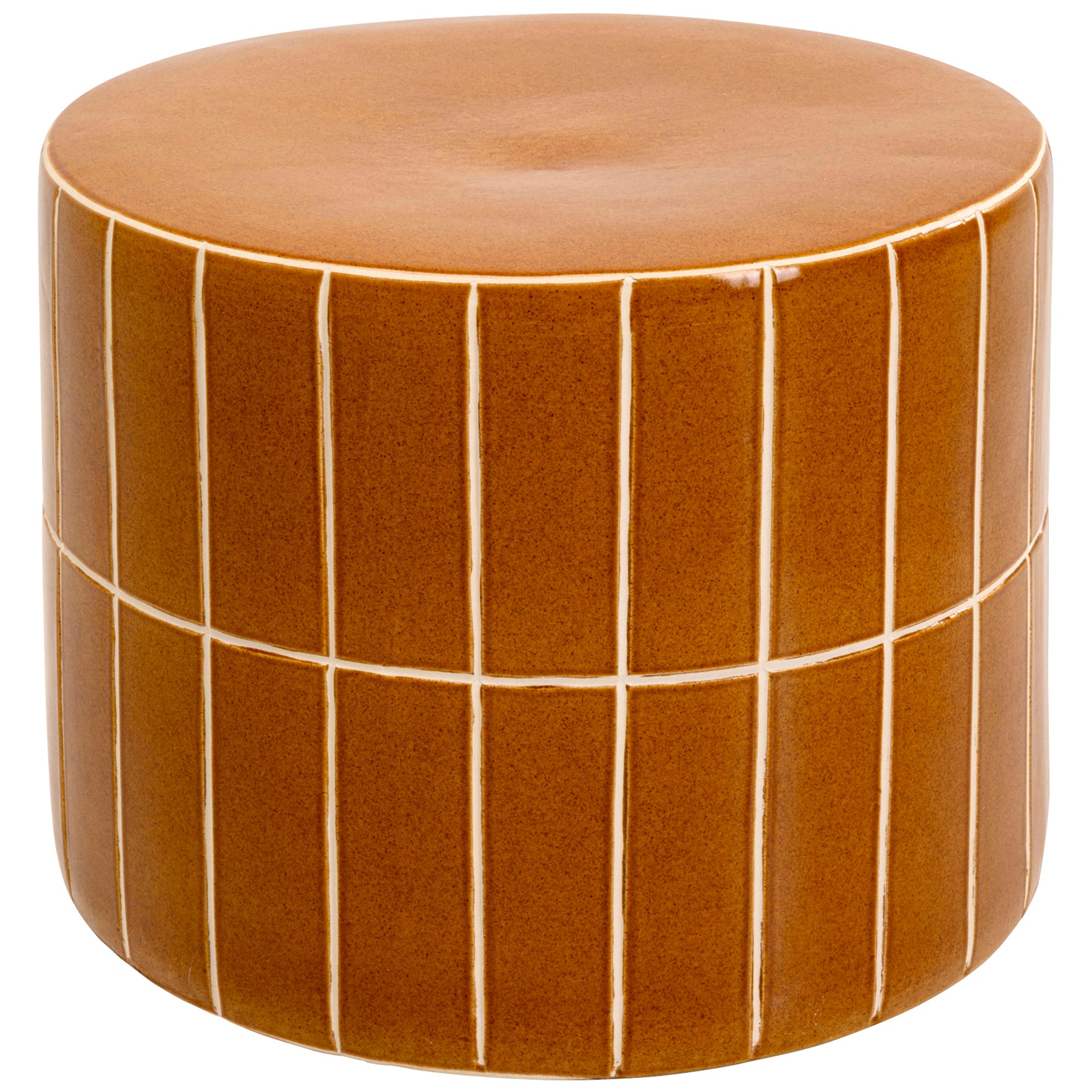 Bliss Tile Orange Side Table