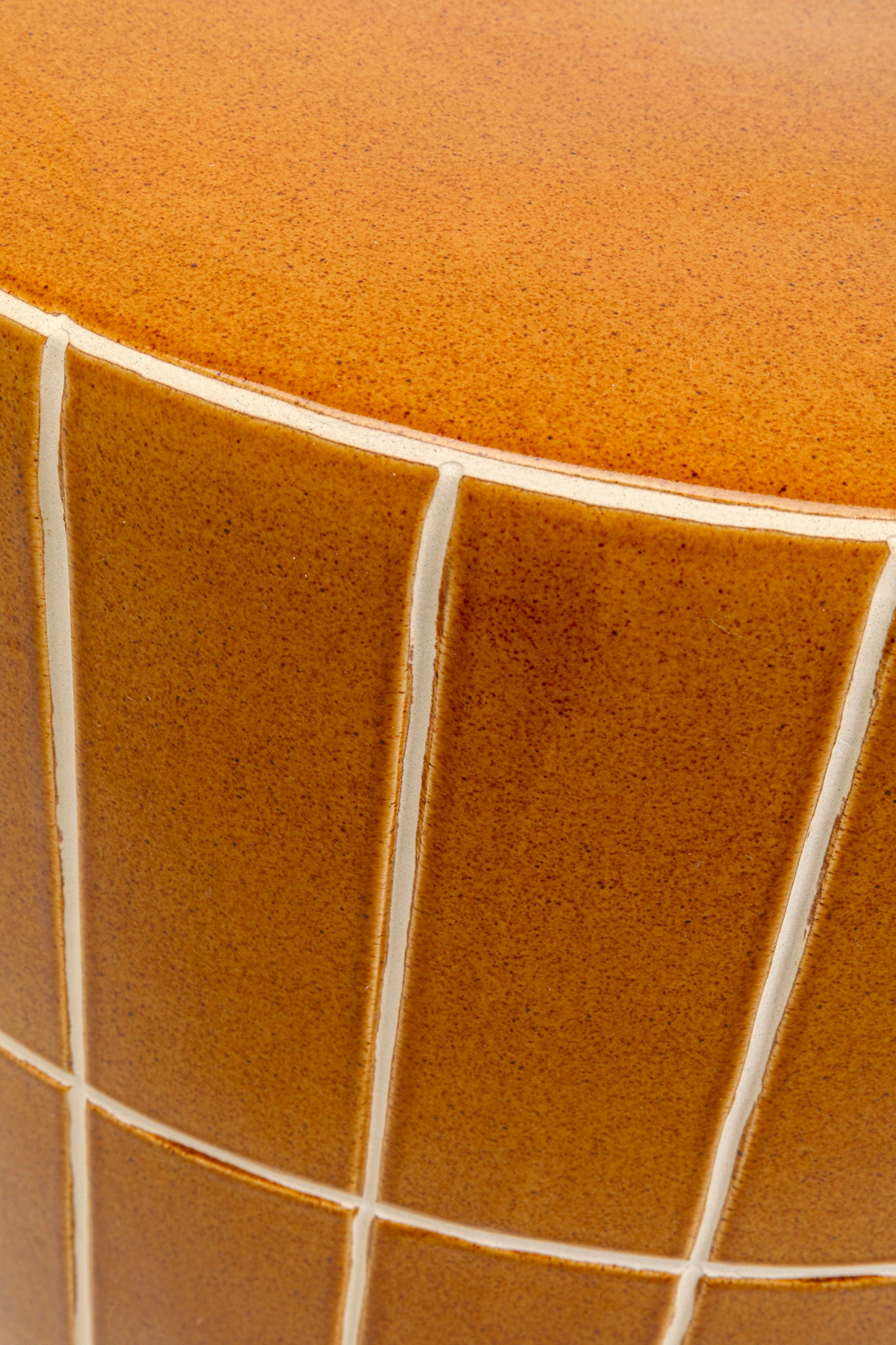 Bliss Tile Orange Side Table