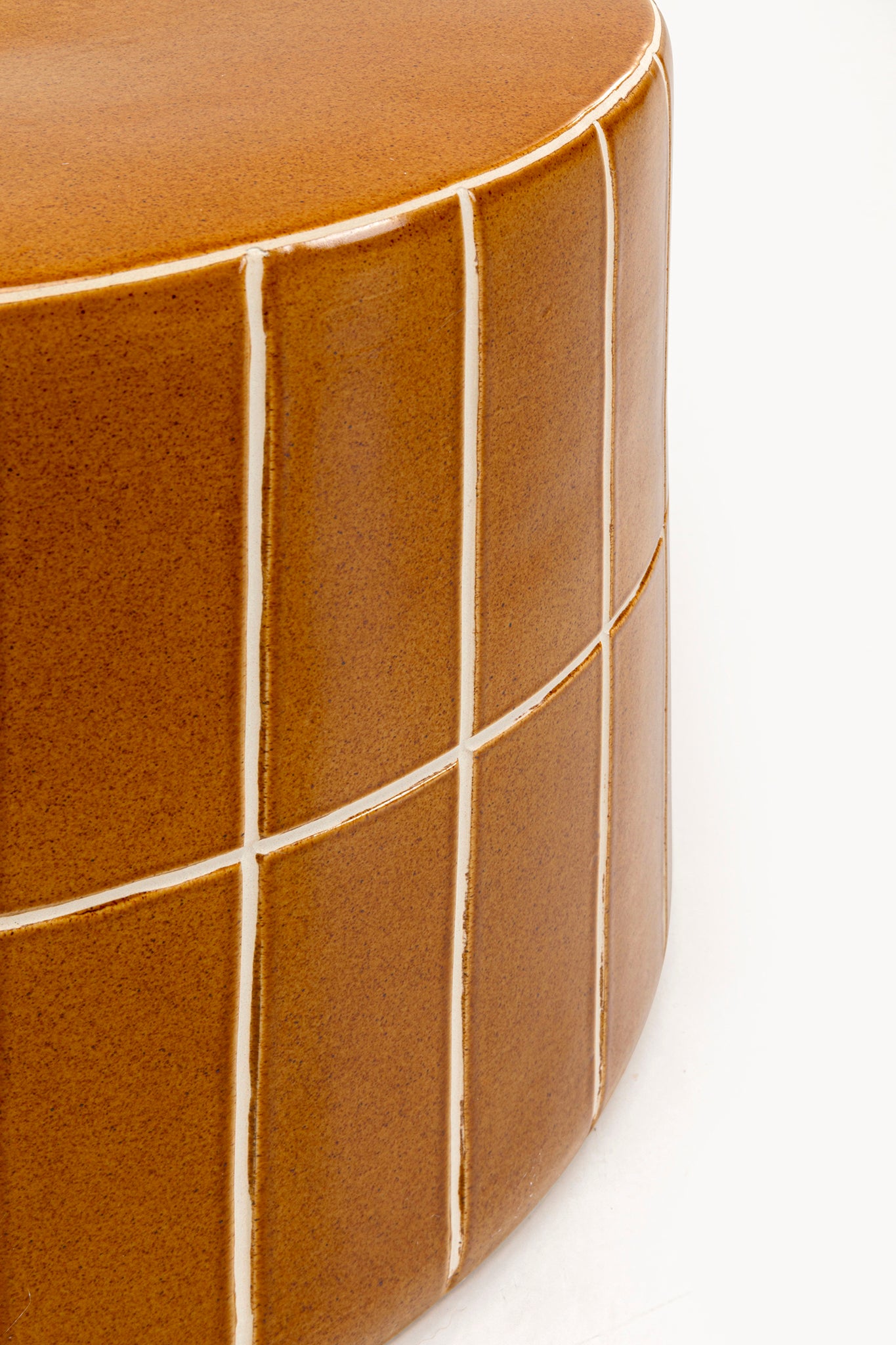 Bliss Tile Orange Side Table