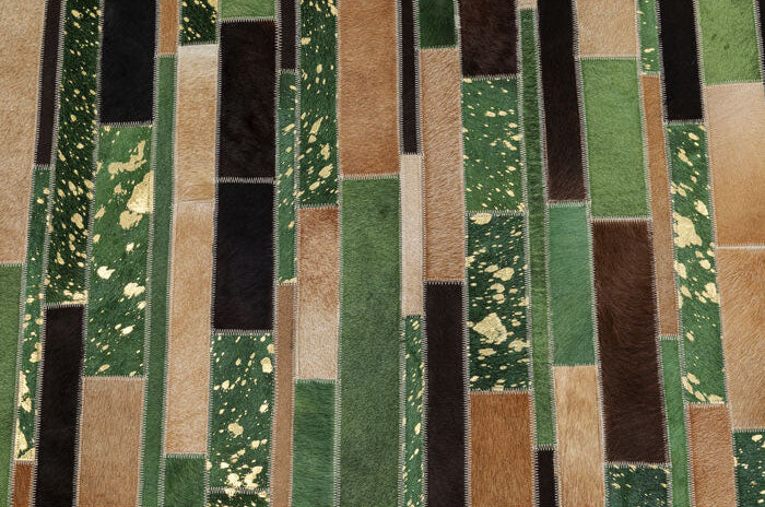 Brick Green Leather Carpet - WOO .Design