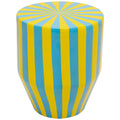 Candy Blue Stripes Side Table