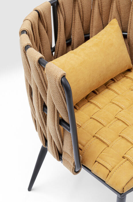 Cheerio Yellow Chair with Armrest (4/Set)