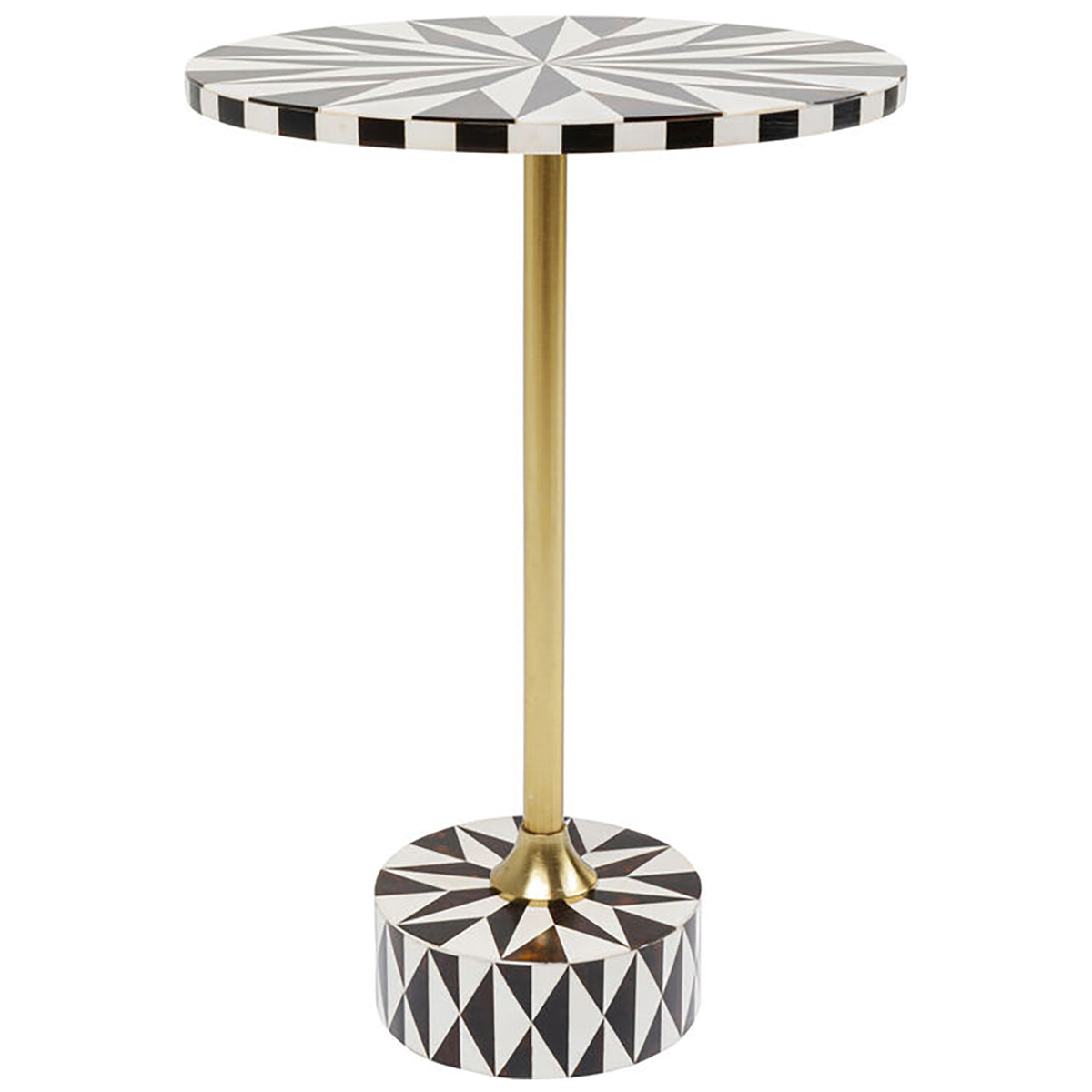Domero Star Brown/White Side Table
