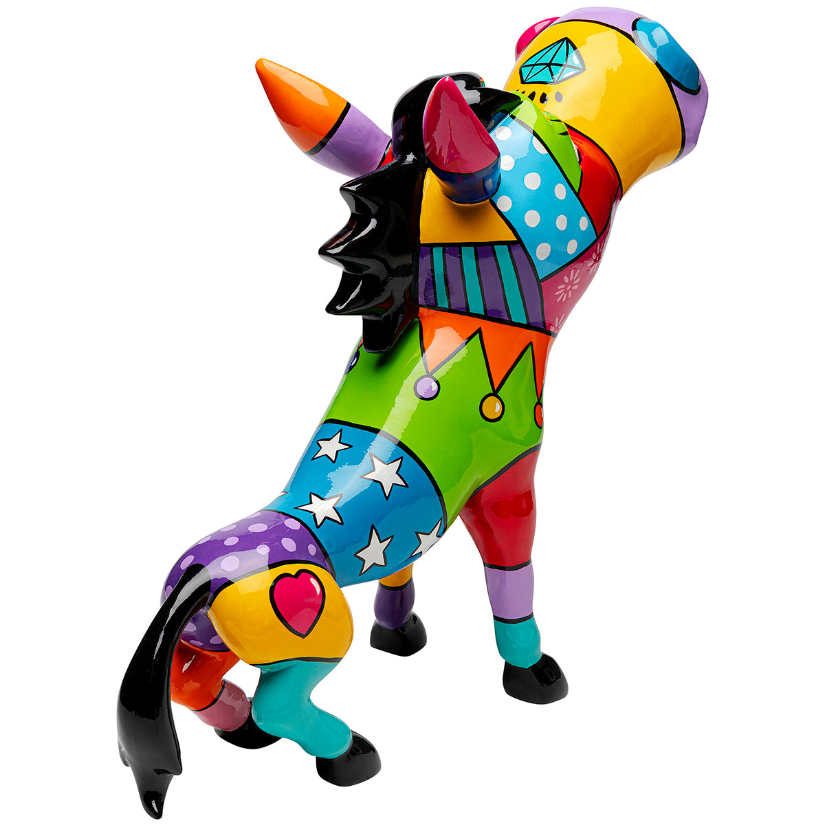 Donkey Patchwork Deco Figurine