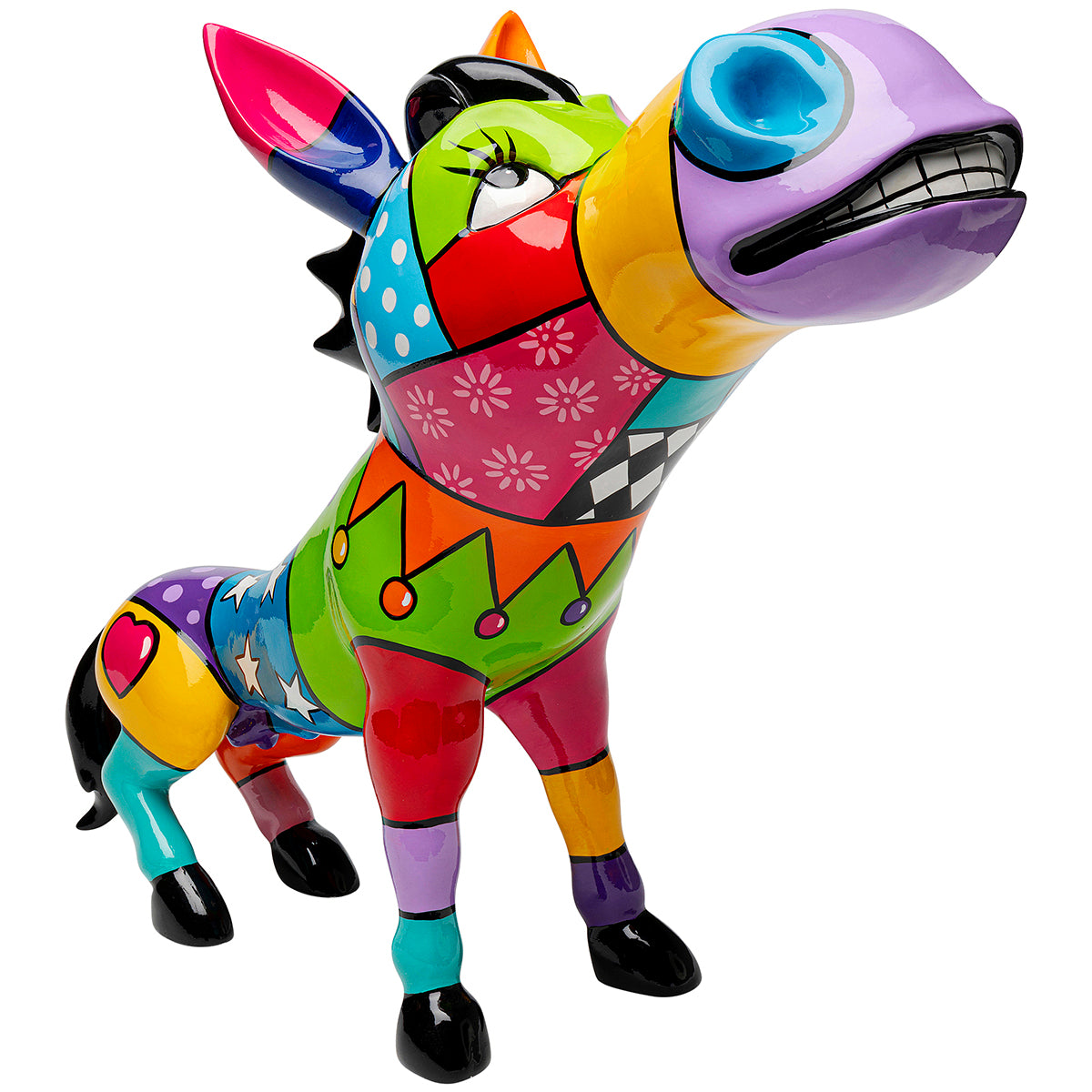 Donkey Patchwork Deco Figurine