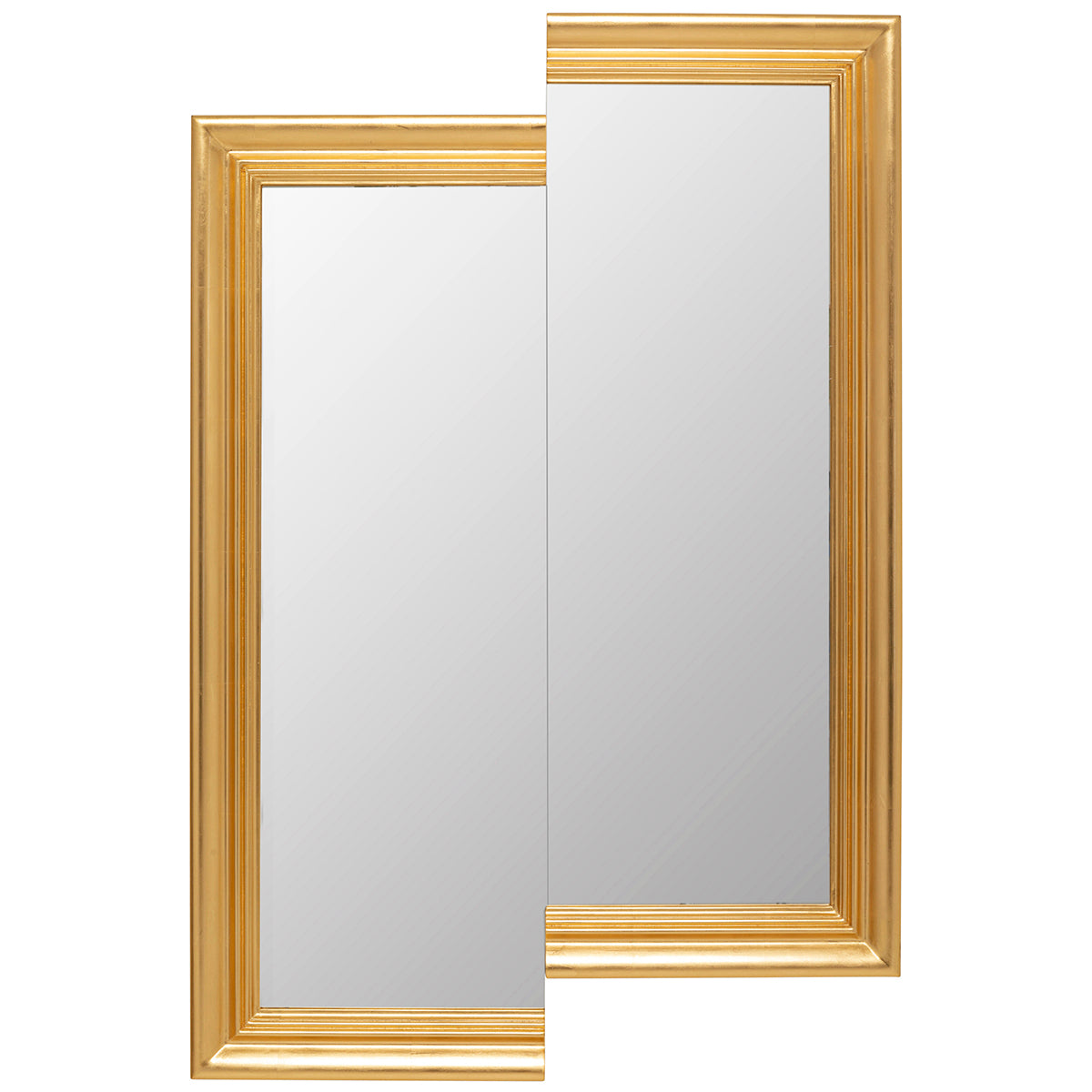 Double Vision Rectangular Wall Mirror