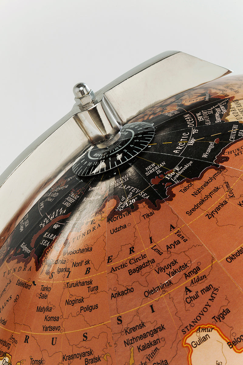 Earth Black Deco Globe