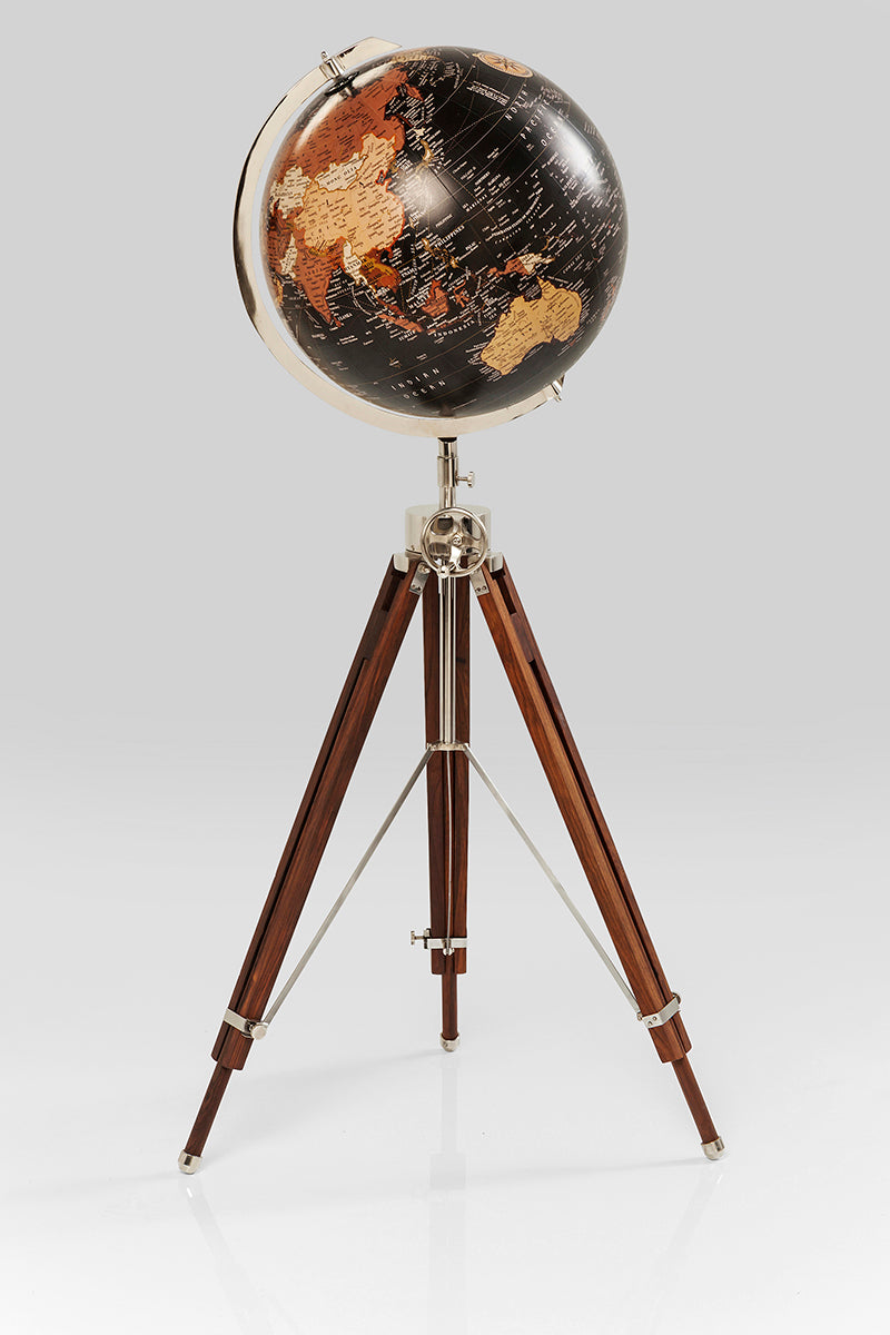 Earth Black Deco Globe