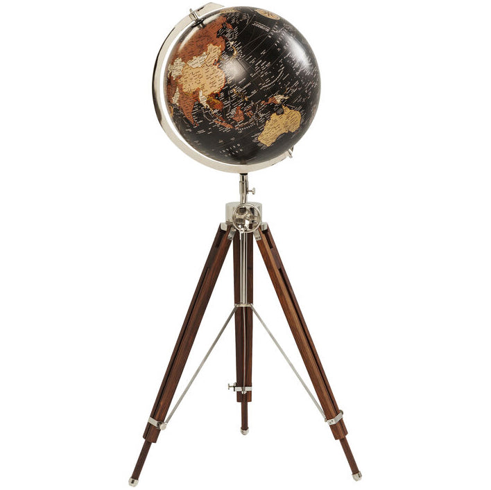 Earth Black Deco Globe