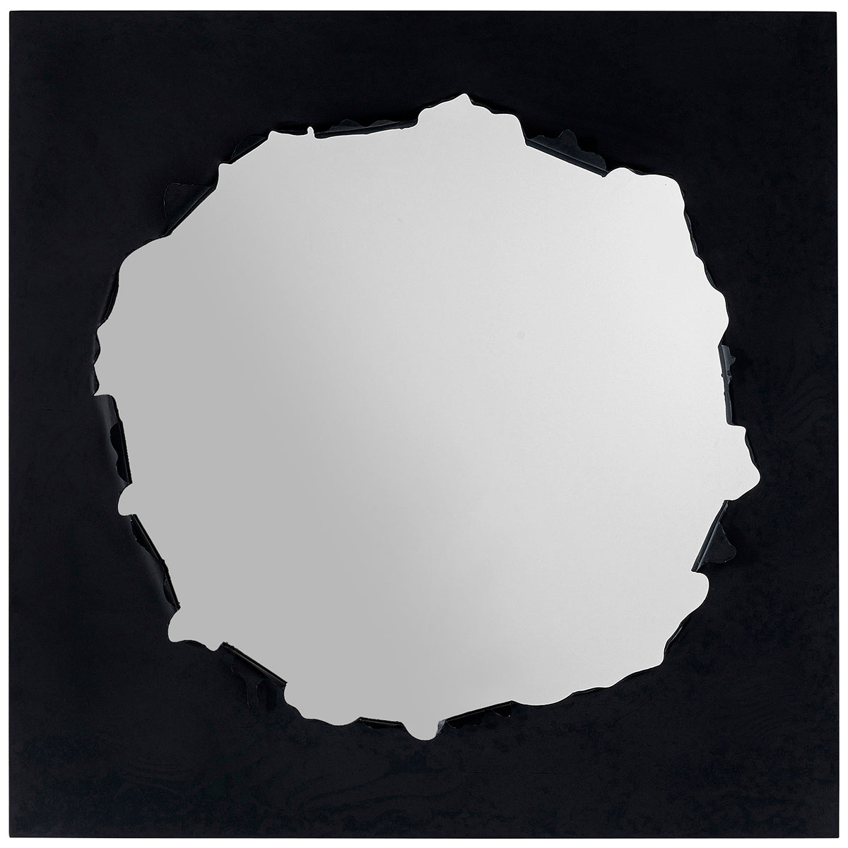 Explosion Black Wall Mirror