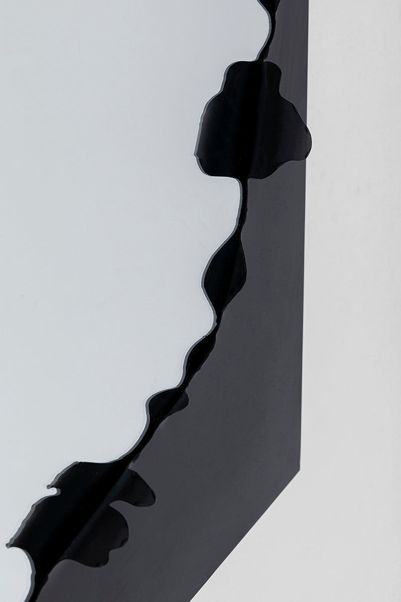 Explosion Black Wall Mirror