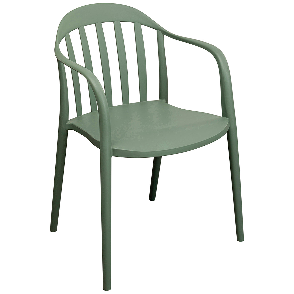 Flores Grey Green Chair with Armrest