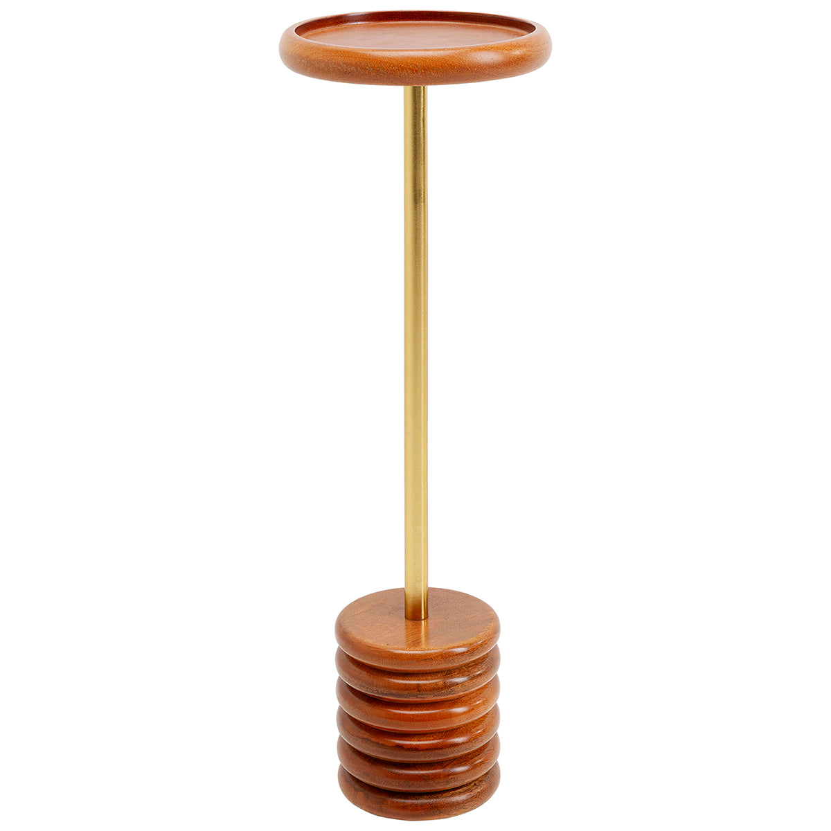 Fredo Brown/Gold Side Table