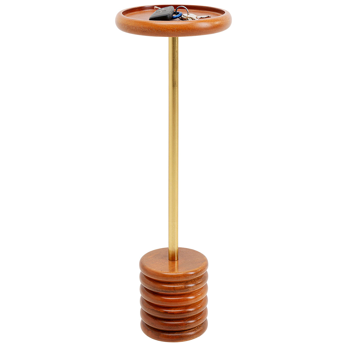 Fredo Brown/Gold Side Table