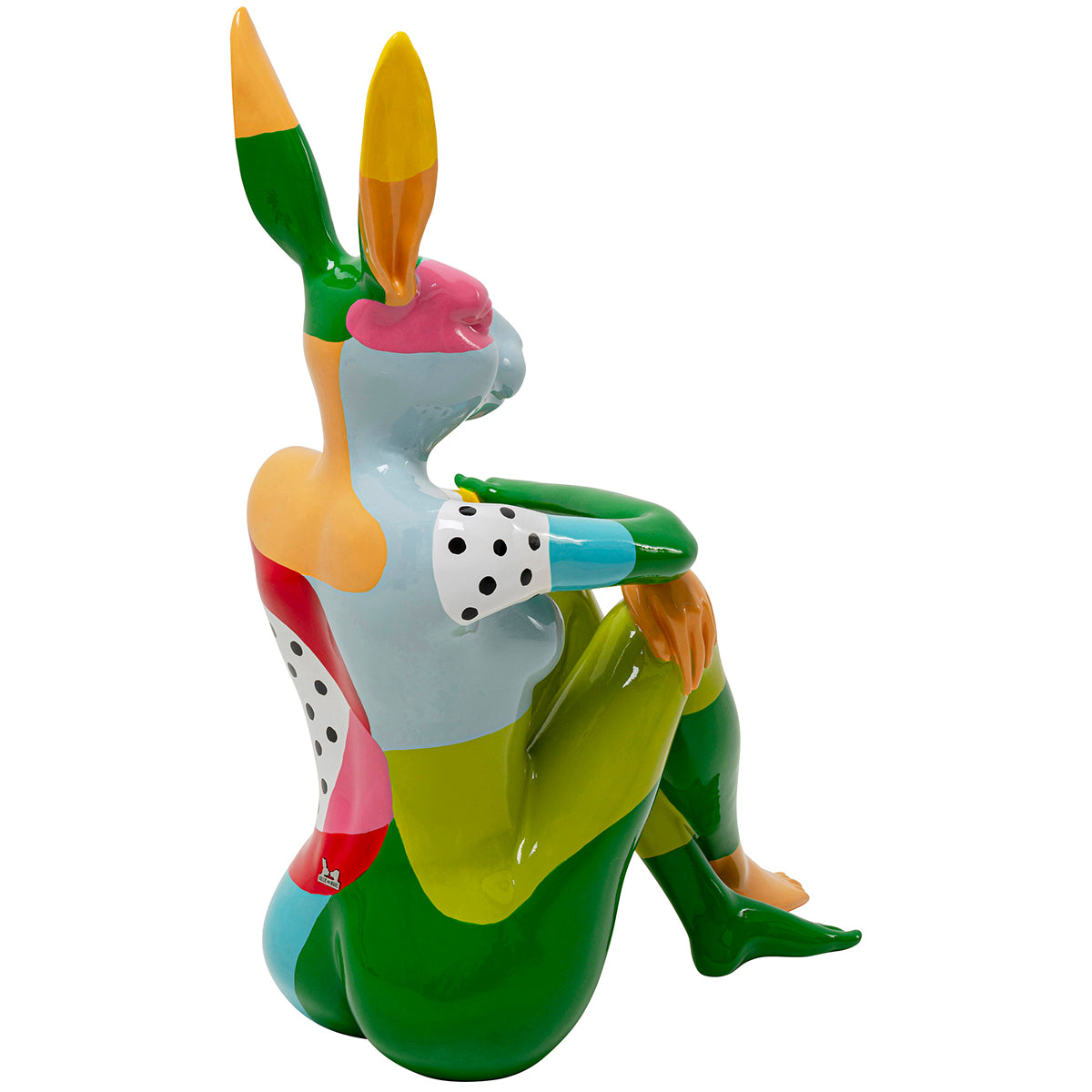 Rabbit Gillie Multicolour Deco Figurine