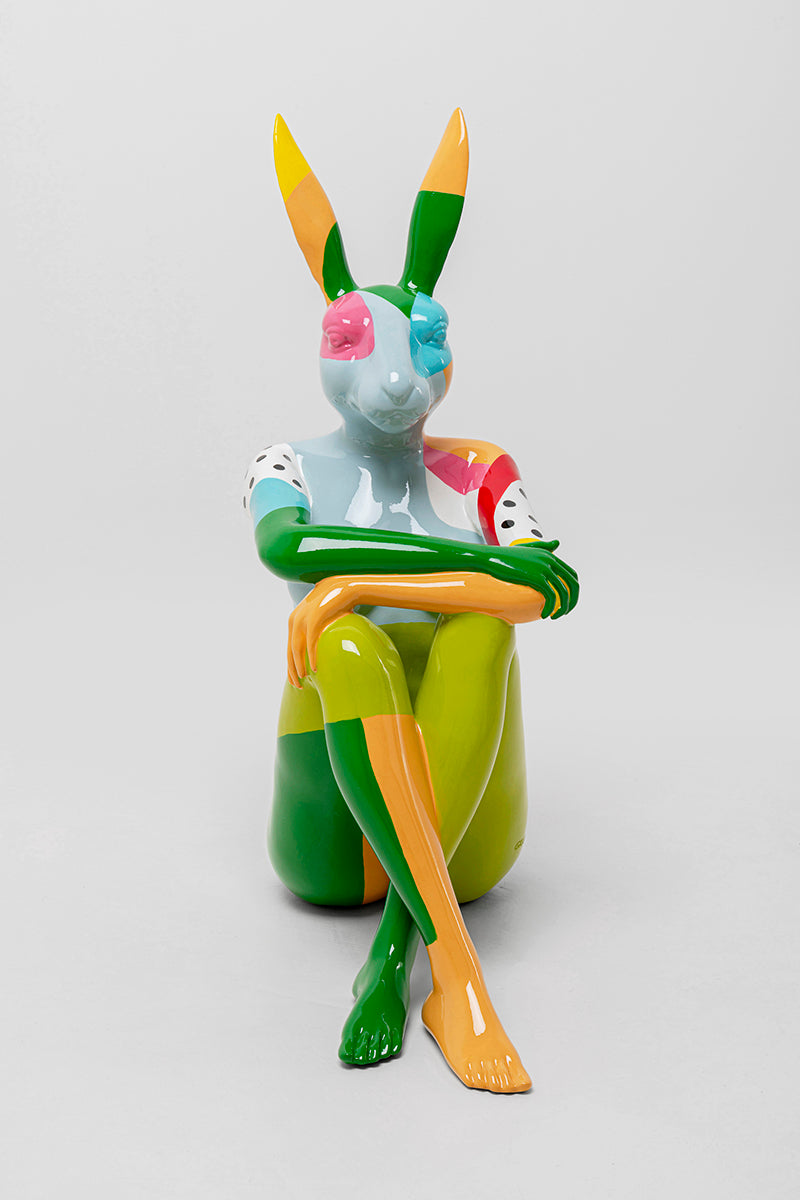 Rabbit Gillie Multicolour Deco Figurine