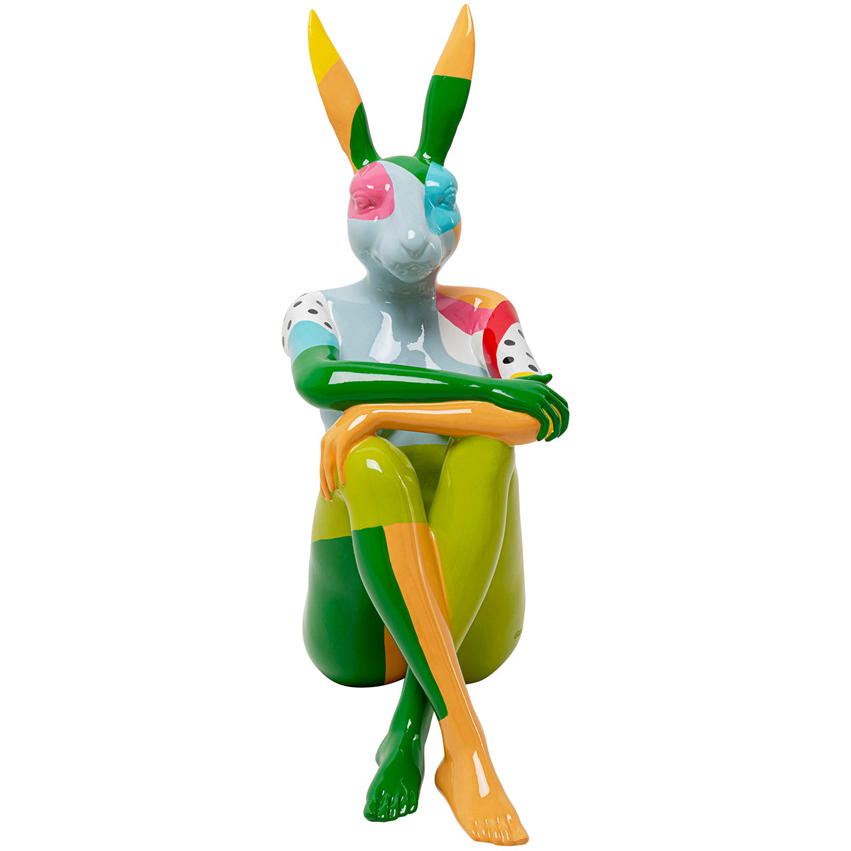 Rabbit Gillie Multicolour Deco Figurine