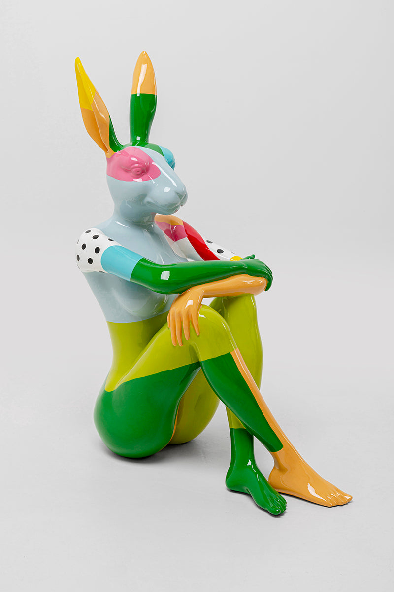 Rabbit Gillie Multicolour Deco Figurine