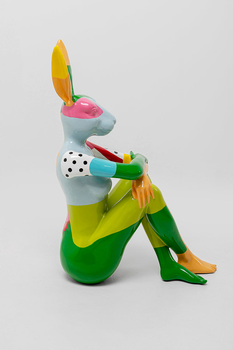 Rabbit Gillie Multicolour Deco Figurine