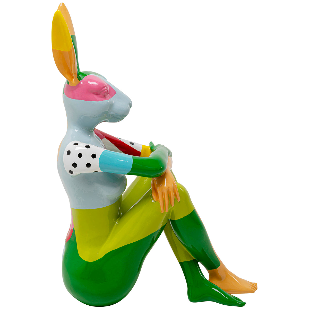 Rabbit Gillie Multicolour Deco Figurine