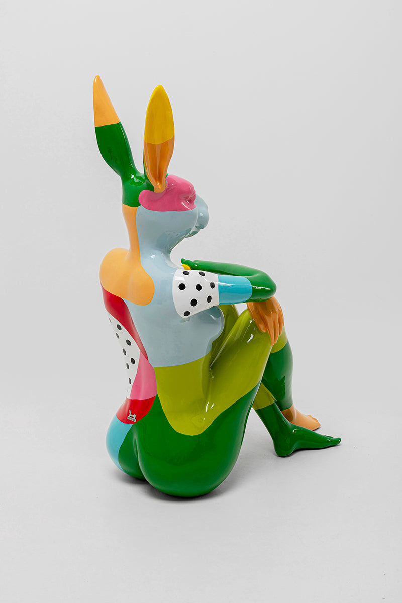 Rabbit Gillie Multicolour Deco Figurine