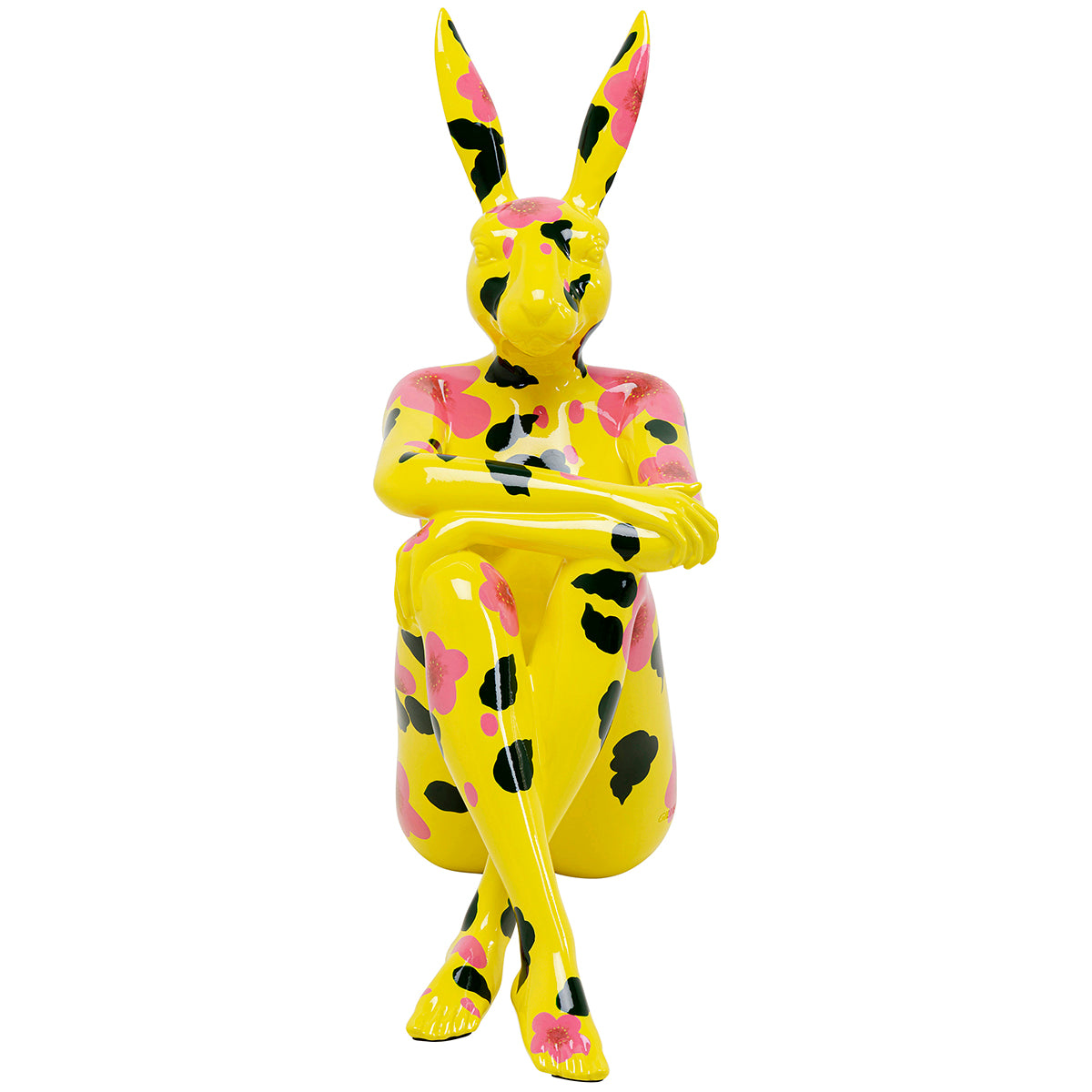 Rabbit Gillie Yellow Deco Figurine