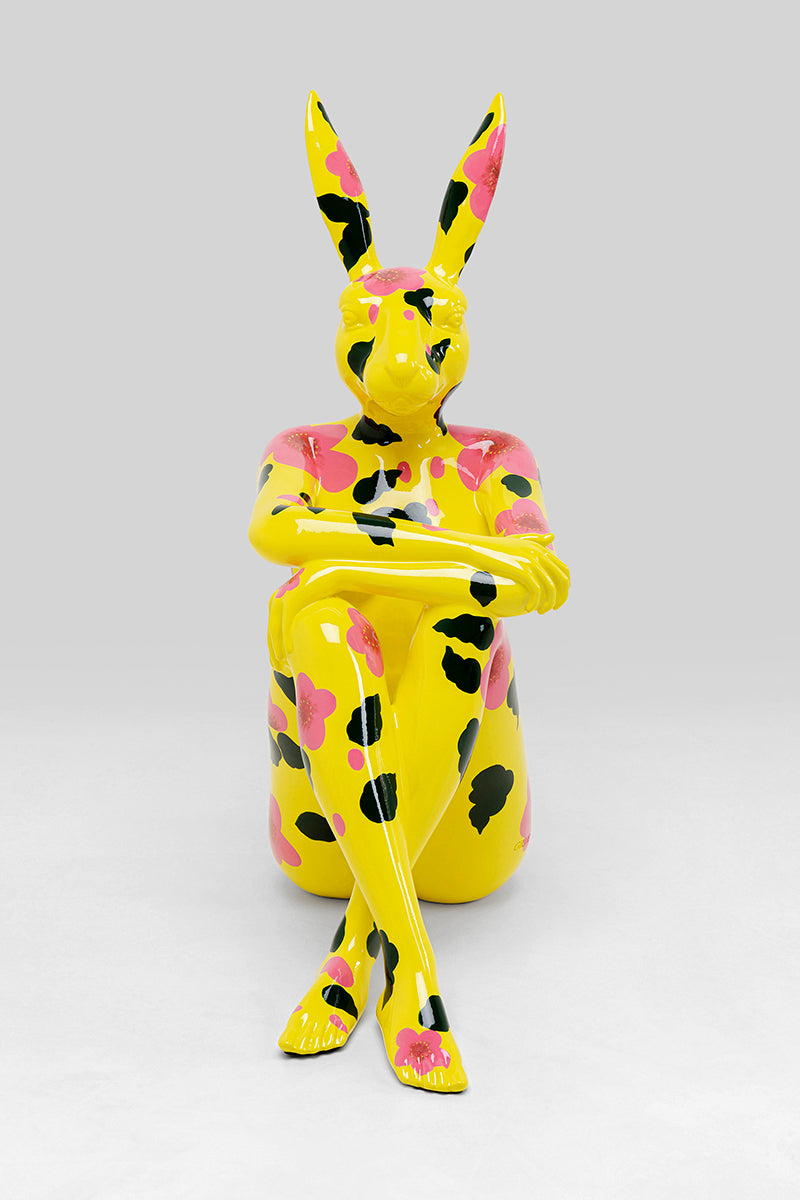 Rabbit Gillie Yellow Deco Figurine