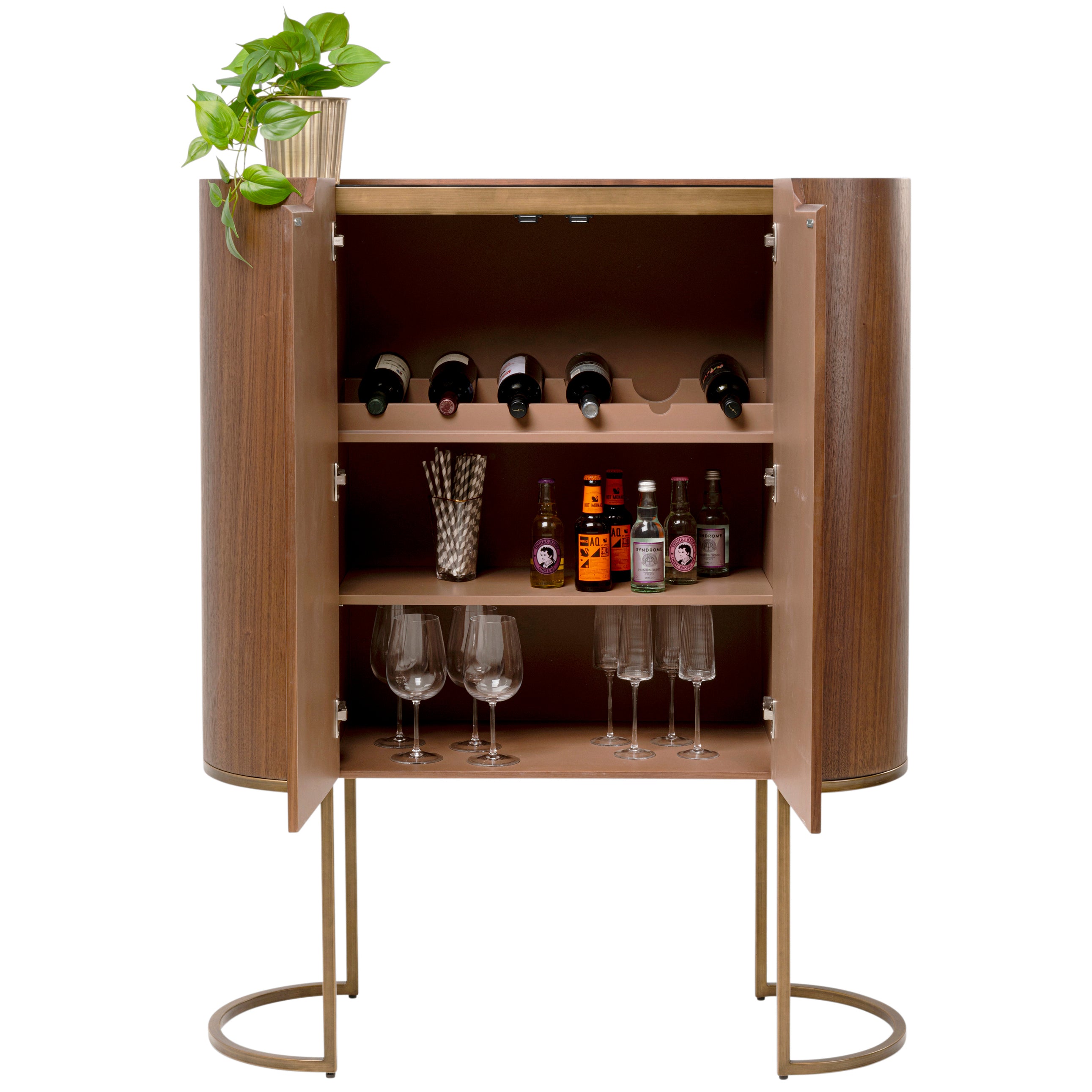 Giorgio Brown Bar Cabinet