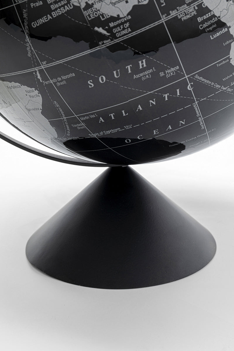 Globe Top Black Deco Object