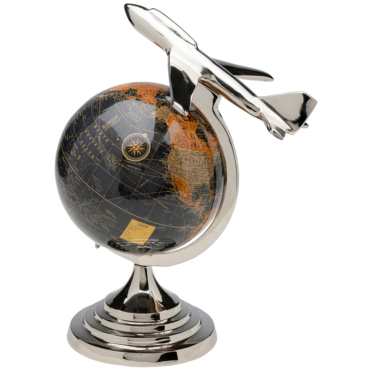 Globe Top Plane Deco Object