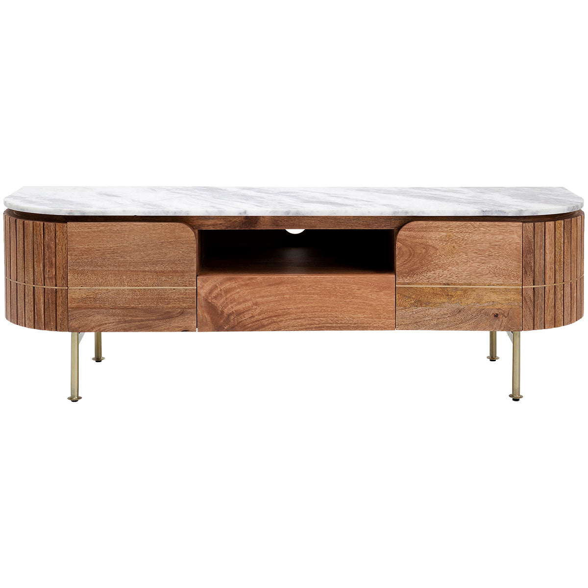 Grace Mango Wood/Marble Lowboard