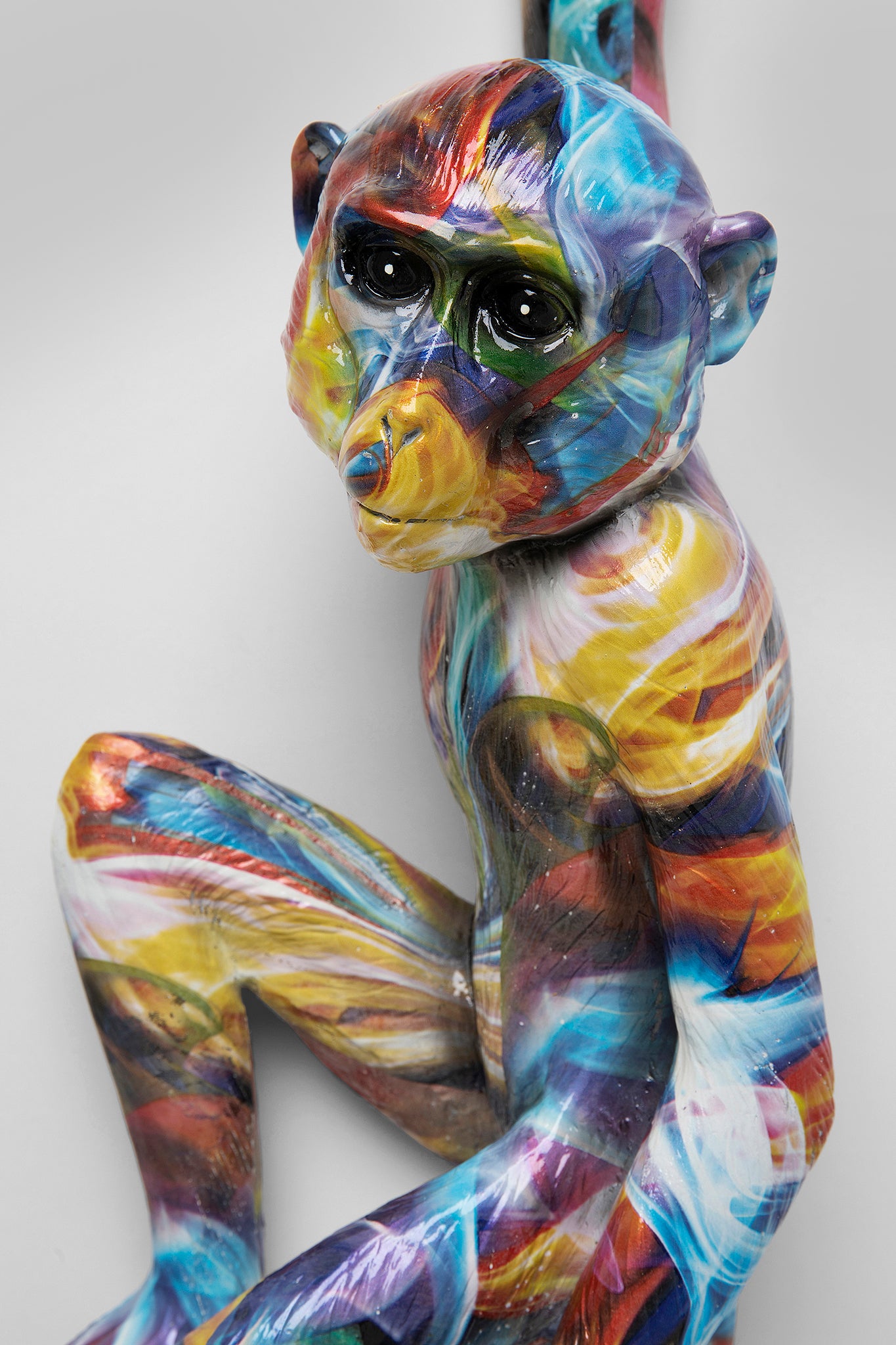 Hanging Ape Colorful Wall Object