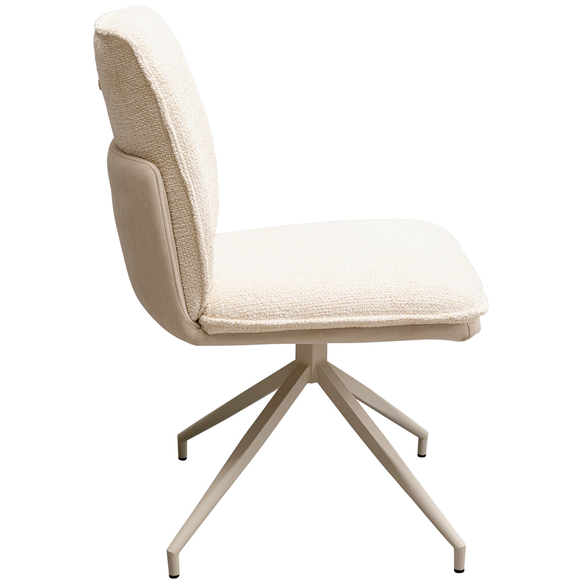 Hilla White Swivel Chair