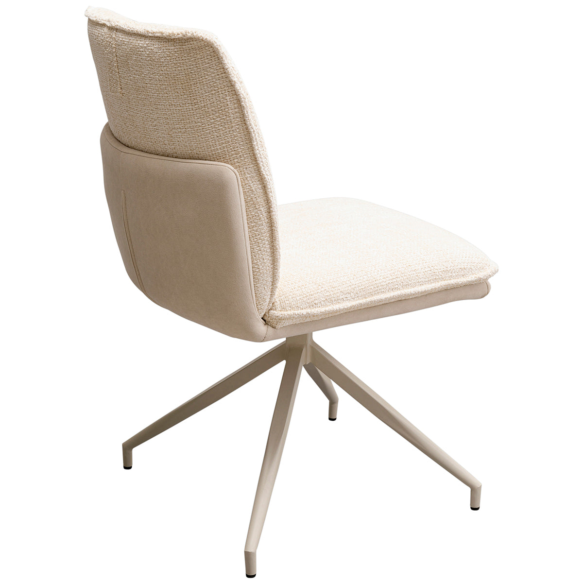 Hilla White Swivel Chair