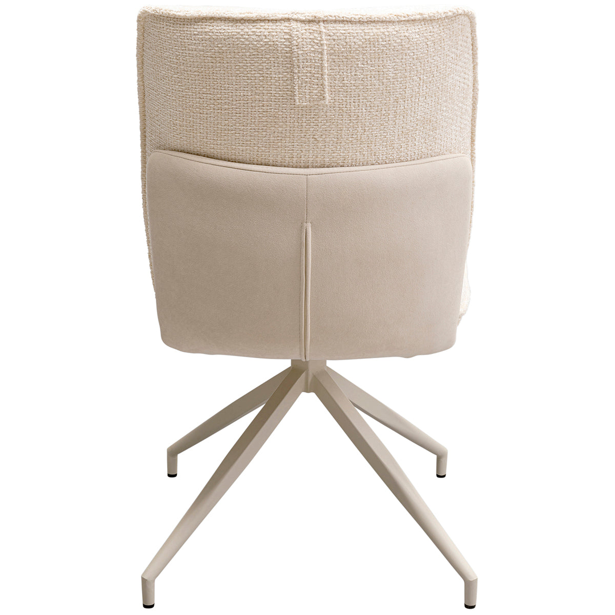 Hilla White Swivel Chair