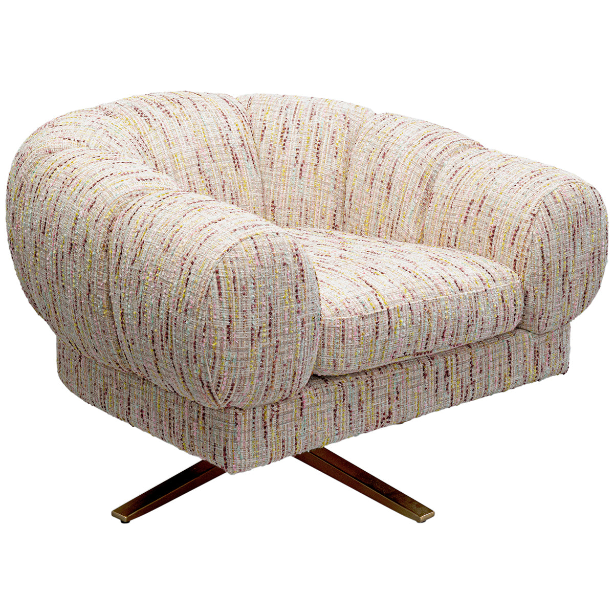 Janno Boucle Swivel Armchair
