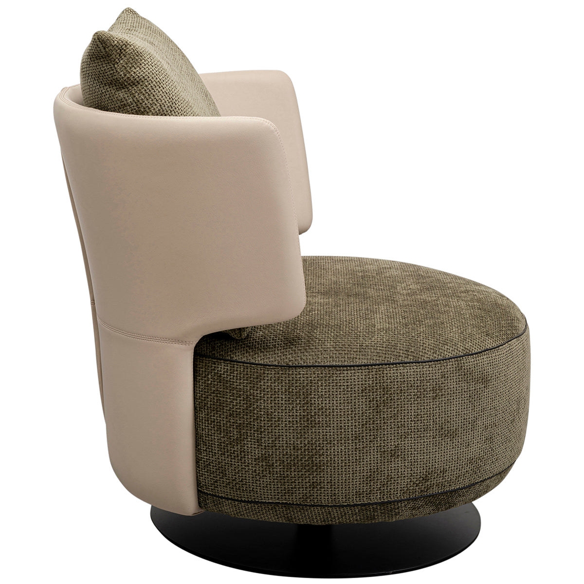 Josh Velvet Swivel Armchair
