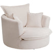 Joy Cream Swivel Armchair