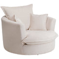 Joy Cream Swivel Armchair