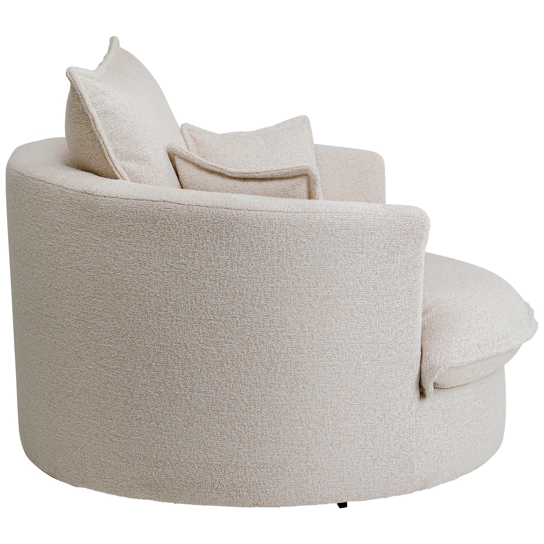 Joy Cream Swivel Armchair